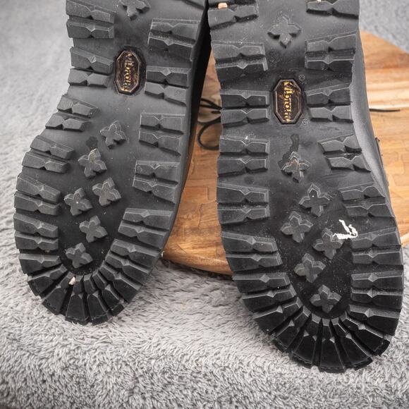 Vtg US Military Vibram 2-97 Insulated Field Combat Boots Black Leather Men 11 R - Picture 10 of 11